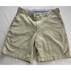 Peter Millar Shorts Mens 32 Beige Crown Soft Touch Twill Golf Chino B43